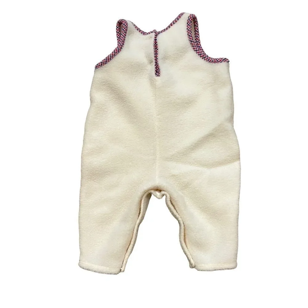 Vintage Carters Cream Fleece One Piece Jumper Size 0-4 Months‎
